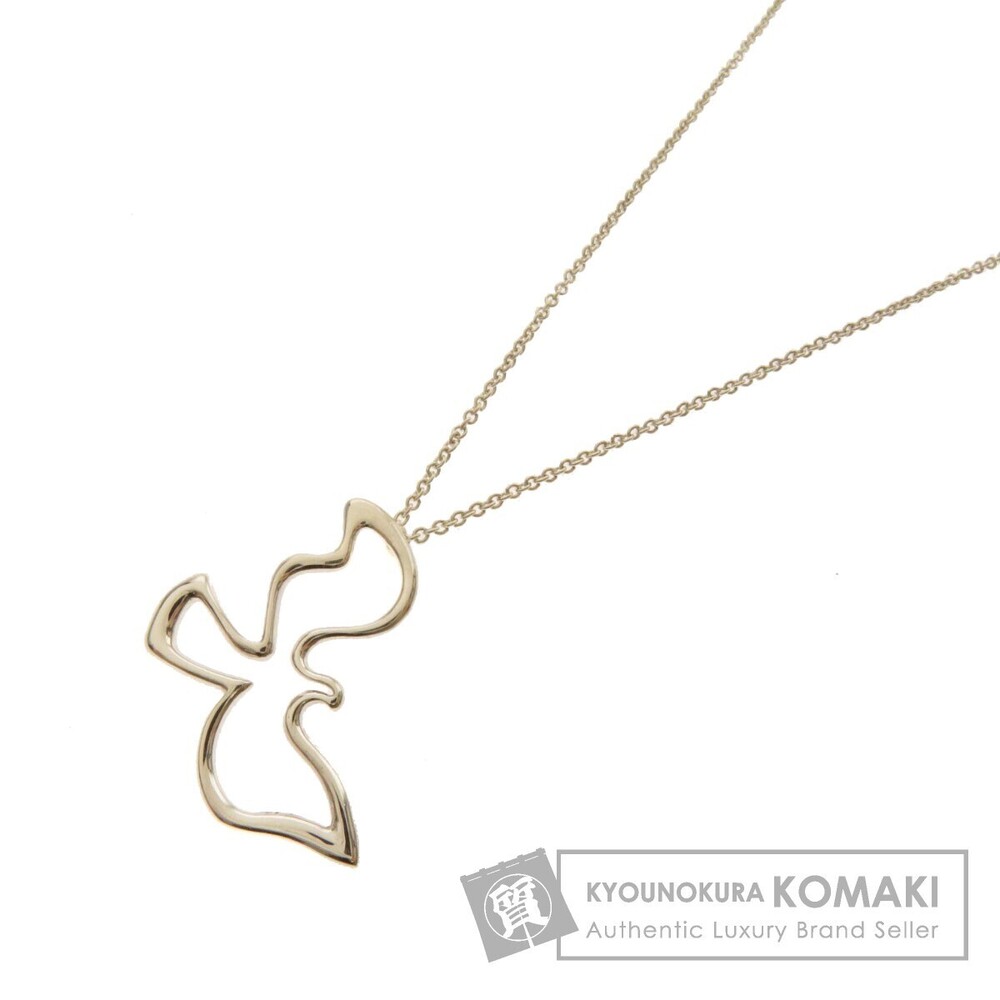 Tiffany Co bird motif necklace silver